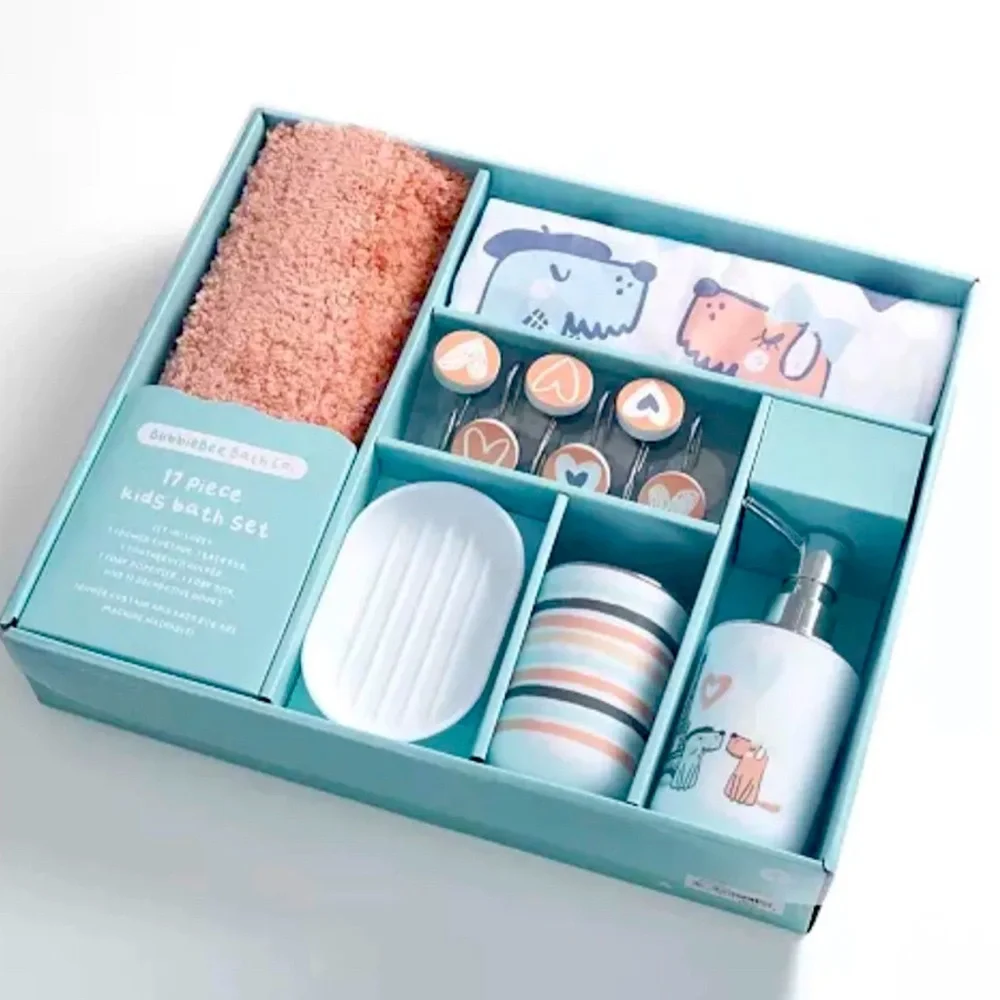 Kids 17 Piece Paris Bath Set